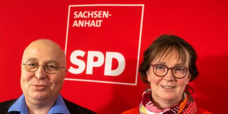 Die SPD-Landeschefs Andreas Schmidt und Juliane Kleemann