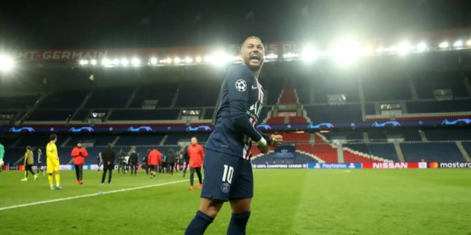 Der brasilianische Fussballstar Neymar Der brasilianische Fussballstar Neymar
