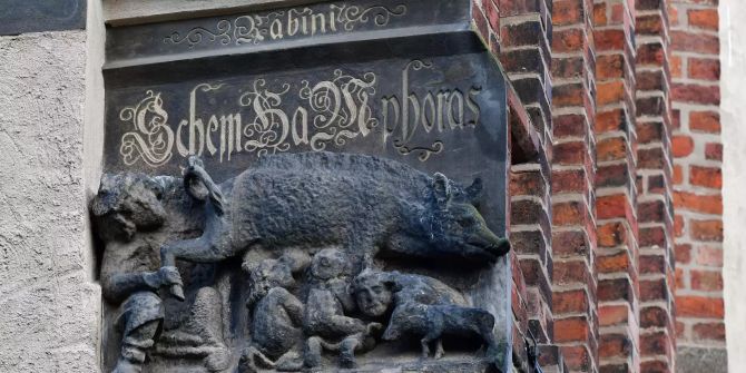 antijüdisches Relief wittenberg judensau
