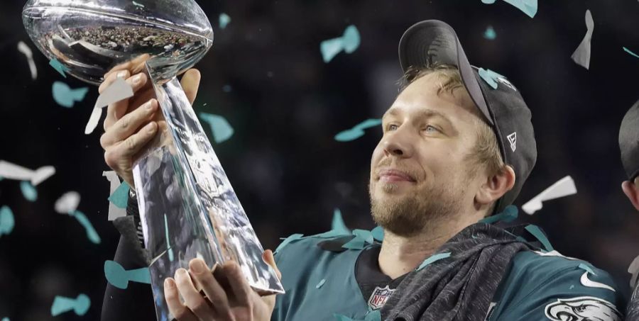 Nick Foles führte die Philadelphia Eagles als Ersatzmann von Carson Wentz zum Triumph im Super Bowl 2018.