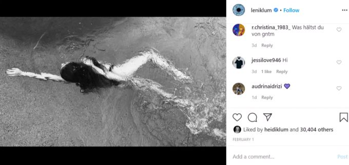 Leni will es ihrem Mami Heidi Klum gleichtun. heidi klum