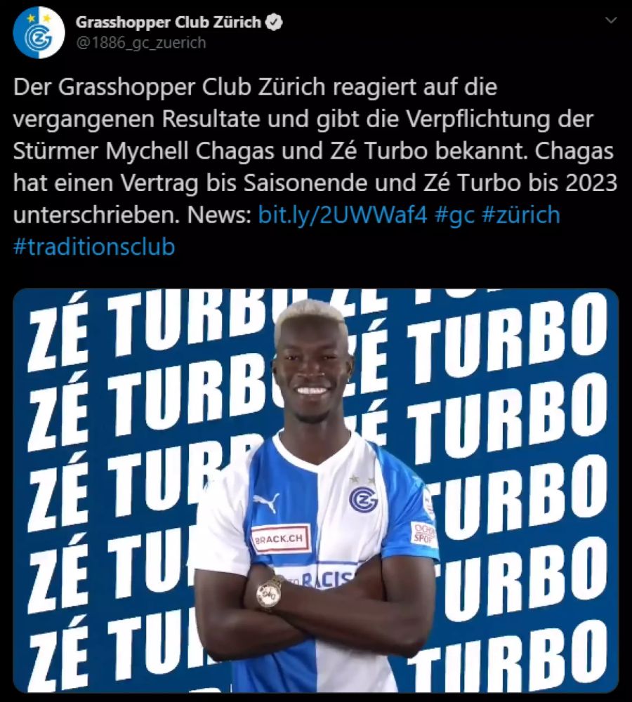 GC reagierte mit der Verpflichtung von Zé Turbo.