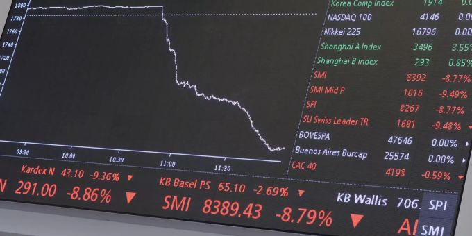 Der Swiss Market Index verzeichnete am Donnerstag ein Plus von 1,2 Prozent. Am Freitag stürzte er aber wieder ins Negative.(Symbolbild) swiss market index