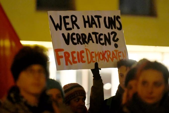 Ministerpräsidentenwahl Thüringen - Proteste
