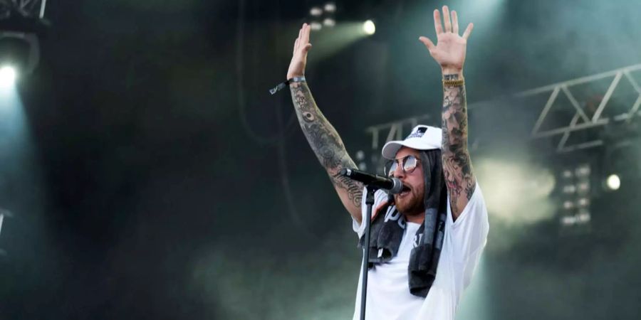 Mac Miller, der Ex von Ariana Grande, rockt im Jahr 2017 die Bühne des Openair Frauenfeld.