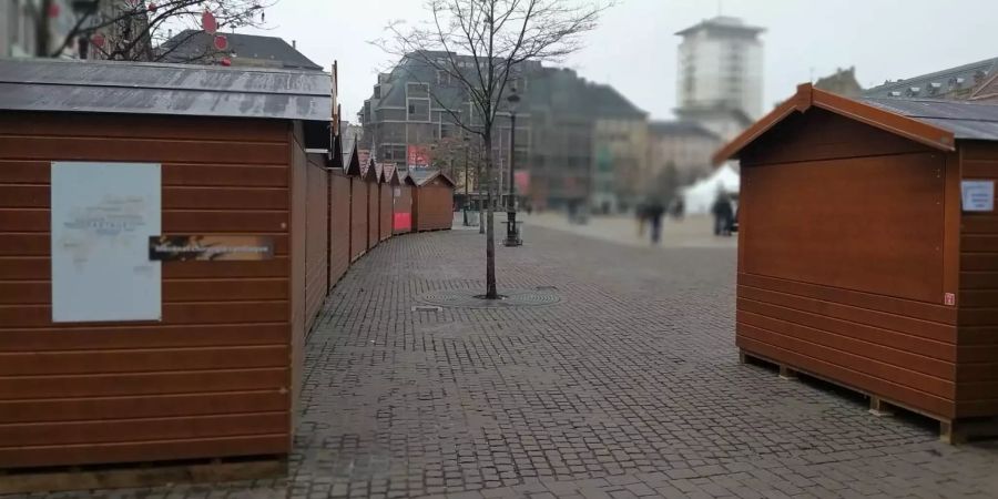 Der Weihnachtsmarkt in Strassburg (F) ist nach dem Tag des Attentats geschlossen.