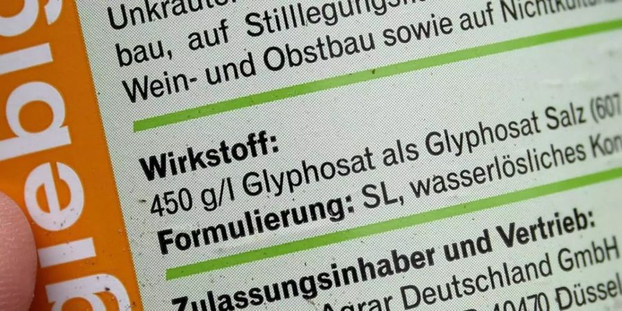 Wie in der EU soll auch in der Schweiz Glyphosat verboten werden.