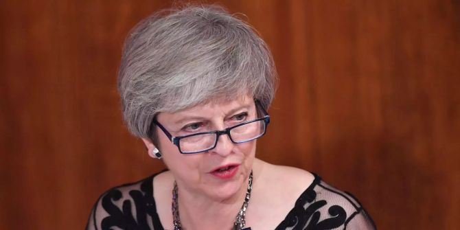 Die britische Premierministerin Theresa May spricht zum Unterhaus