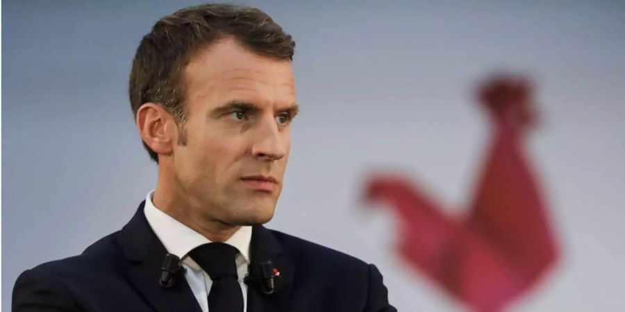 Frankreichs Präsident Emmanuel Macron in Paris (F).