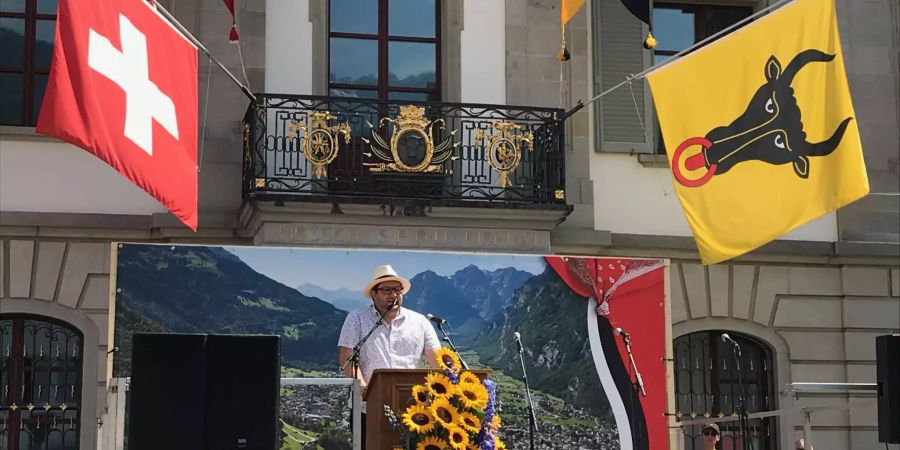 1. Augustrede wird vom Glarner Markus Stadelmann gehalten - Gemeinde Glarus