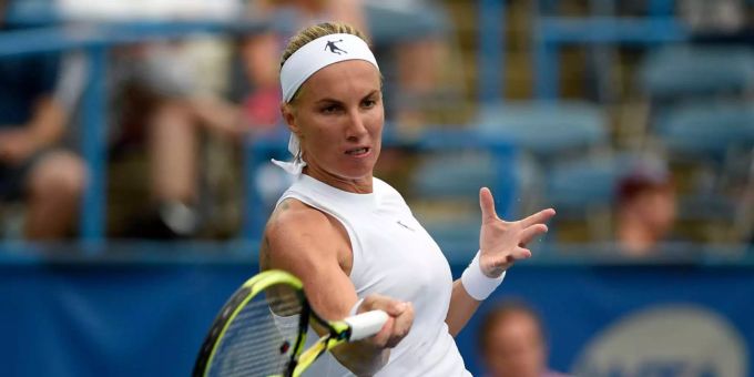 Die Russin Svetlana Kuznetsova gewinnt das Turnier in Washington. Die Russin Svetlana Kuznetsova gewinnt das Turnier in Washington.