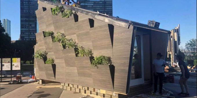 Das moderne Selbstversorger-Haus in New York soll zum Umdenken beim Wohnungsbau anregen. Das moderne Selbstversorger-Haus in New York soll zum Umdenken beim Wohnungsbau anregen.