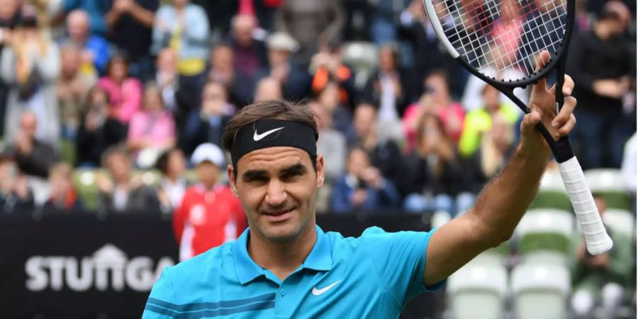 Der Siegeszug geht weiter: Roger Federer steht in Stuttgart im Halbfinal.