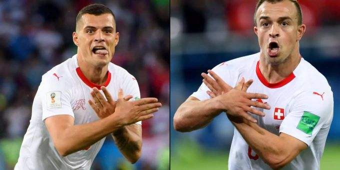 Granit Xhaka und Xherdan Shaqiri mussten jeweils 10'000 Franken Bussgeld bezahlen. Granit Xhaka und Xherdan Shaqiri mussten jeweils 10'000 Franken Bussgeld bezahlen.
