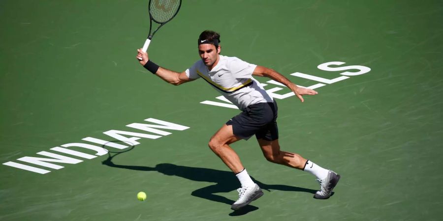 Federer am Tennisturnier Indian Wells.