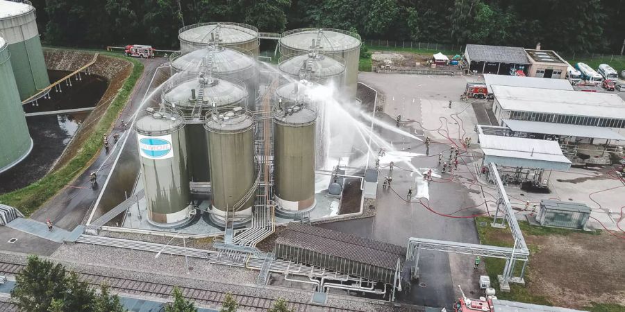 Feuerwehrübung der Berufsfeuerwehr Bern