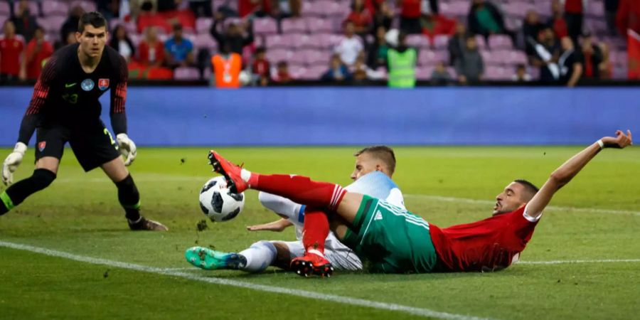 Marokko gewinnt den WM-Test gegen Slowakei mit 2:1.