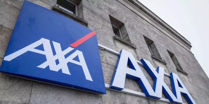 Logo der Axa Versicherungen Schweiz. Versicherungstechnologie