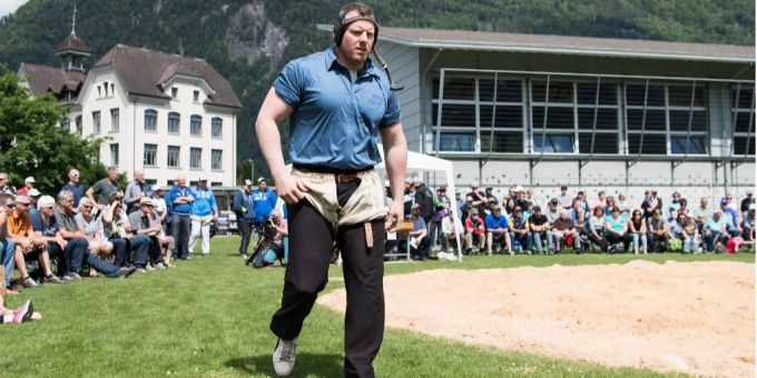 Klubschwingen in Interlaken BE - König Glarner Matthias gewinnt beim Comeback