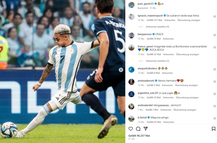 Juan Carlos Gauto absolvierte schon vier Einsätze für die argentinische U20-Nati und kostet rund 3,9 Millionen Franken.