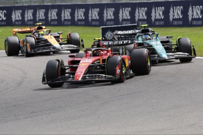 Carlos Sainz (Ferrari) beim Belgien-GP der Formel 1. Ferrari Formel 1 Sainz