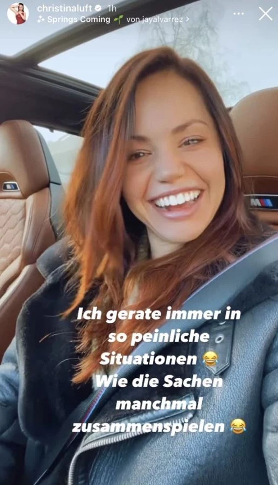 Christina Luft wurde splitternackt erkannt.