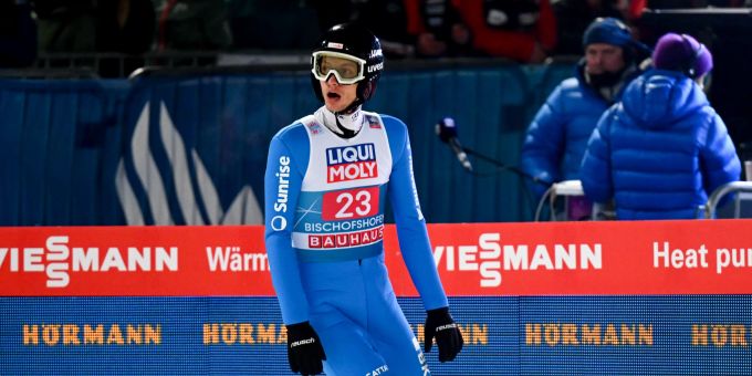 Gregor Deschwanden springt in Bischofshofen auf den 30. Rang. Gregor Deschwanden