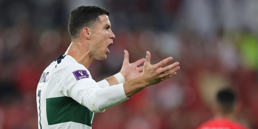 Auch Superstar Cristiano Ronaldo kann die Niederlage nicht abwenden.