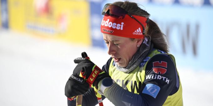 Katharina Hennig am 18. Dezember in Davos. Katharina Hennig Tour de ski