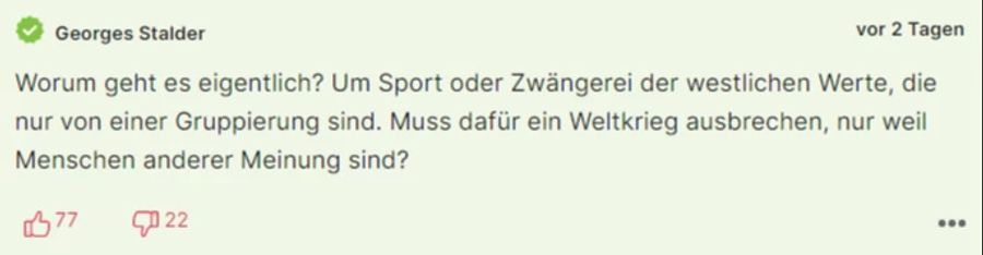 Georges Stalder kann die Aufregung nicht nachvollziehen.