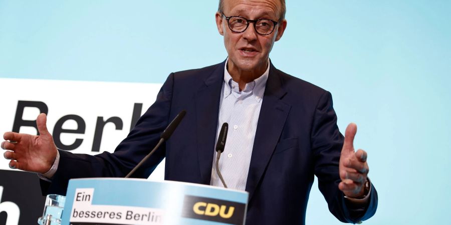 CDU-Chef Friedrich Merz verurteilt die jüngste Protest-Aktion der «Letzten Generation».