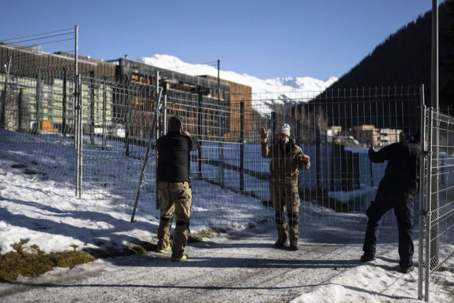 Auch das Militär sorgt jeweils für Sicherheit am WEF.