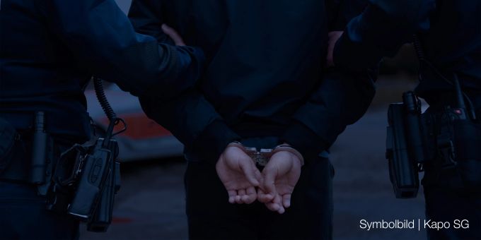St.Gallen: Nach Einbruchsversuch festgenommen. St.Gallen