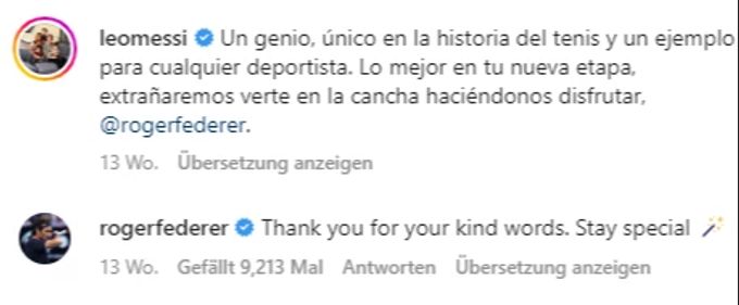 Lionel Messi Roger Federer