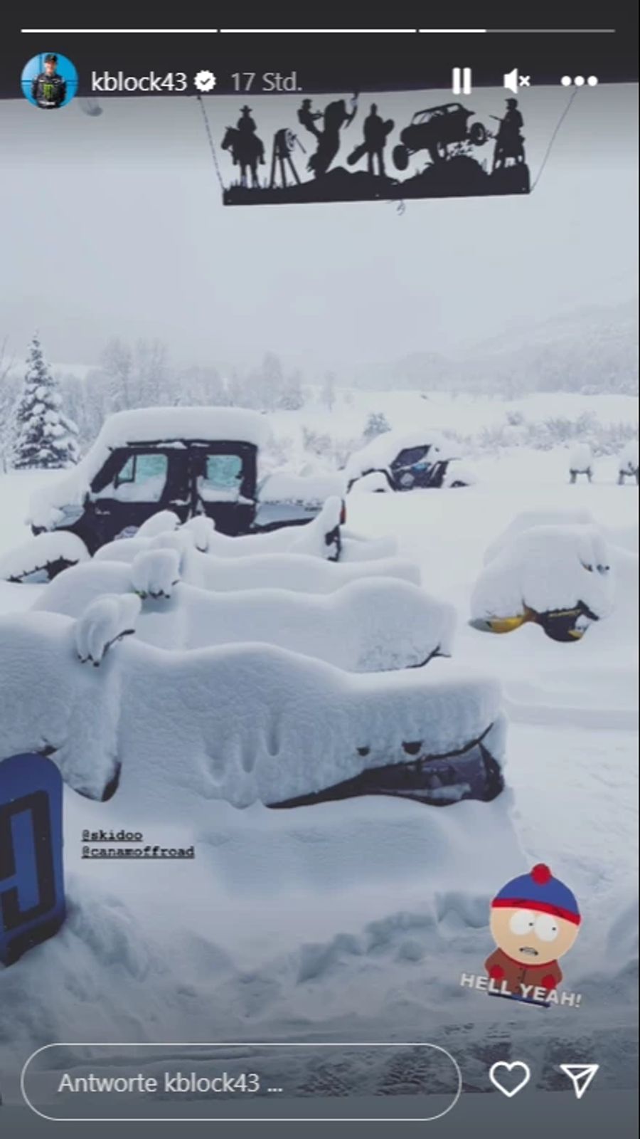 Kurze Zeit später starb der Amerikaner bei einem Schneemobil-Unfall.