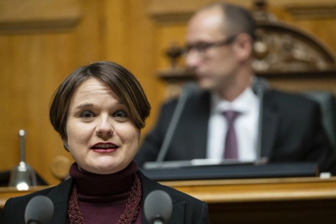 SP-Nationalrätin Sarah Wyss spricht in einer Debatte der Wintersession der Eidgenössischen Räte, am 30. November 2022 im Nationalrat in Bern. Sarah Wyss Nationalrat