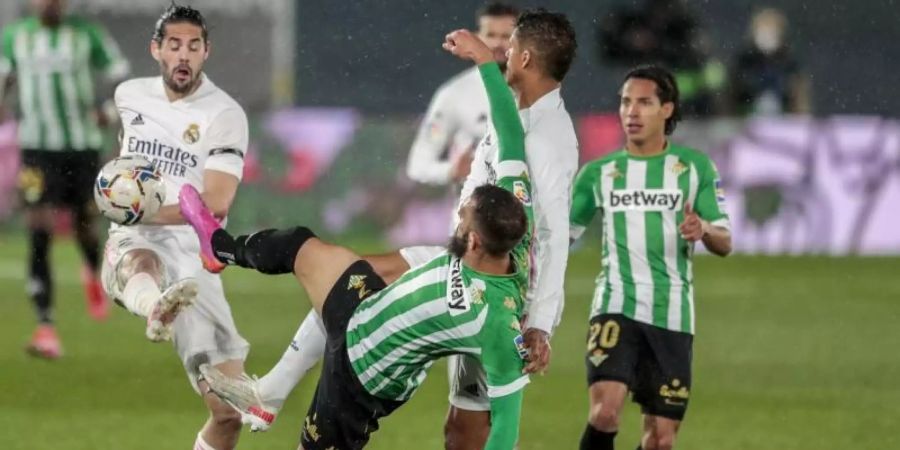 Real Madrids kam gegen Betis Sevilla nicht über ein Remis hinaus. Foto: Bernat Armangue/AP/dpa