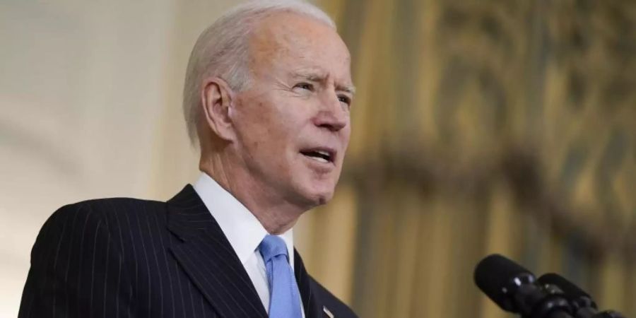 US-Präsident Joe Biden drückt bei den Impfungen weiterhin aufs Gaspedal. Foto: Evan Vucci/AP/dpa