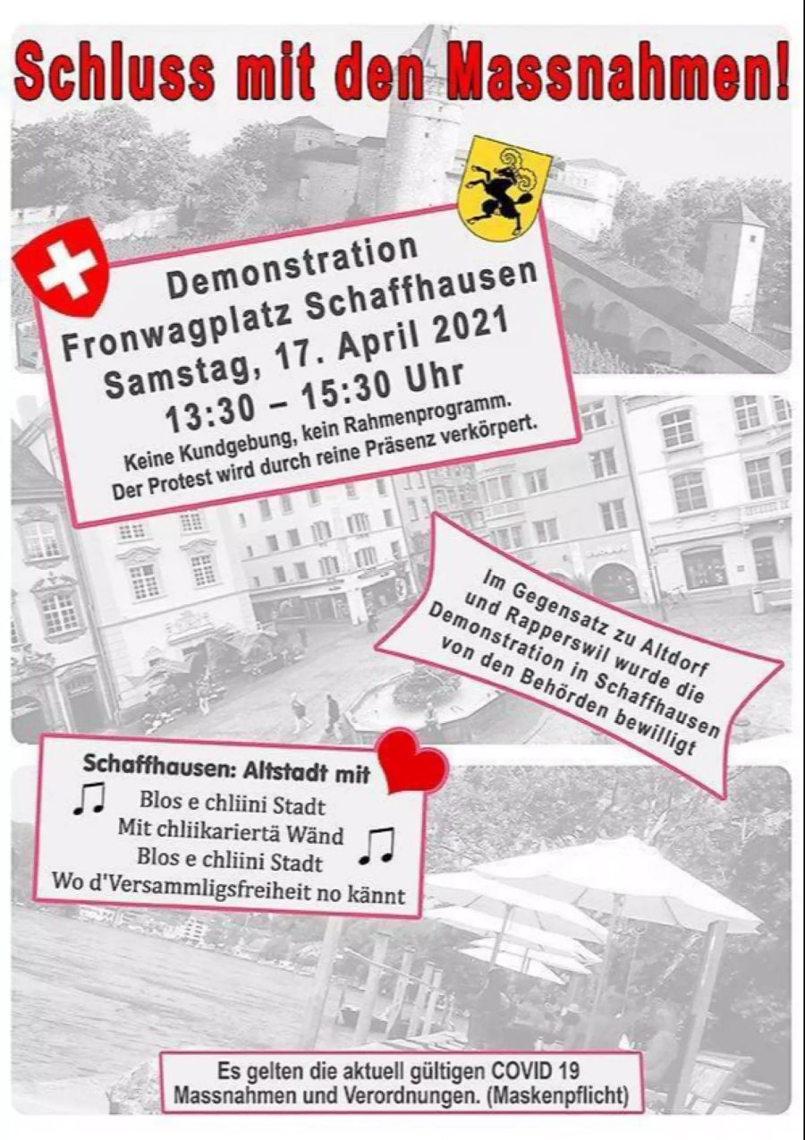 Coronavirus Demo Schaffhausen