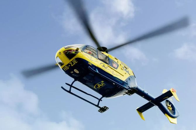Helikopter in der Luft