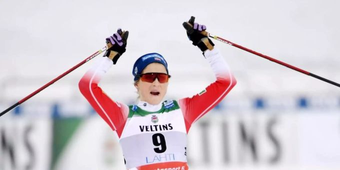 Ist nicht mehr so dominant wie noch im vergangenen Jahr: Therese Johaug aus Norwegen. Foto: Markku Ulander/Lehtikuva/dpa Ist nicht mehr so dominant wie noch im vergangenen Jahr: Therese Johaug aus Norwegen. Foto: Markku Ulander/Lehtikuva/dpa