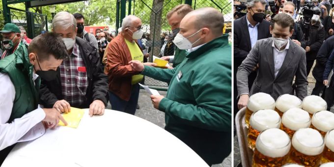 Kanzler Sebastian Kurz hat in Österreich den Öffnungsturbo gezündet. österreich Sebastian kurz