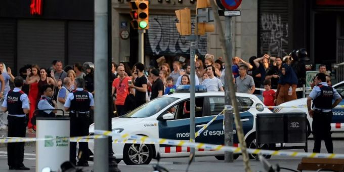 Polizeieinsatz bei dem Anschlag in Barcelona Polizeieinsatz bei dem Anschlag in Barcelona