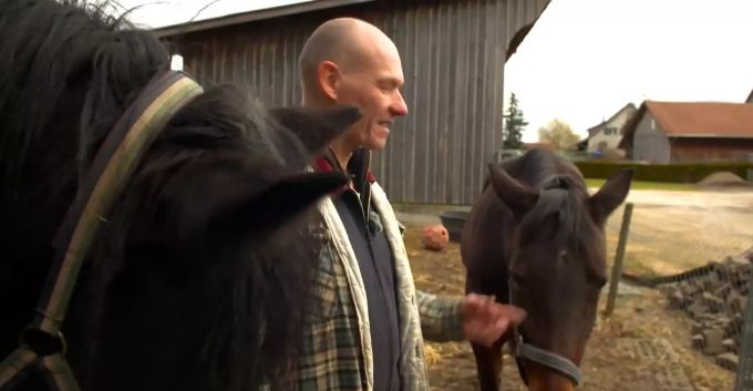 Bruno mit den Pferden. bauer