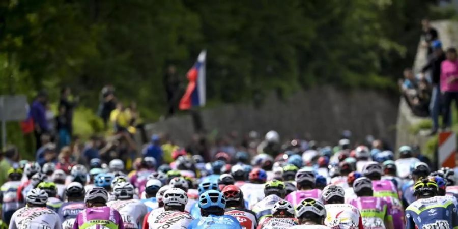 Nach dem Seilbahn-Unglück am Monte Mottarone haben die Veranstalter die Strecke für die 19. Giro-Etappe geändert. Foto: Fabio Ferrari/LaPresse via ZUMA Press/dpa