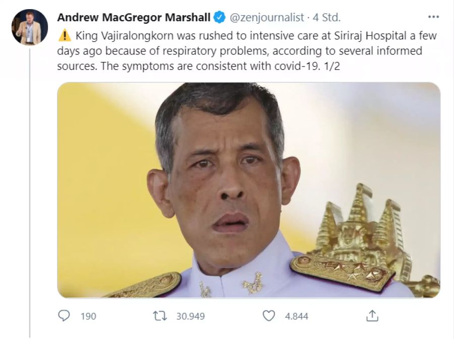 maha vajiralongkorn