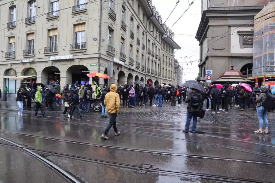 1. Mai Demonstration Bern