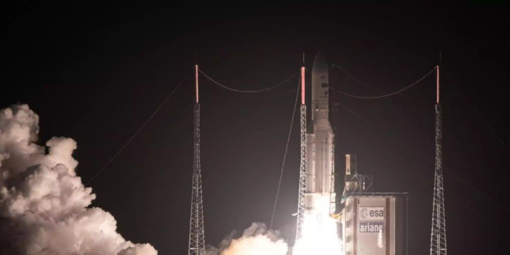 250. Start einer Ariane-Rakete