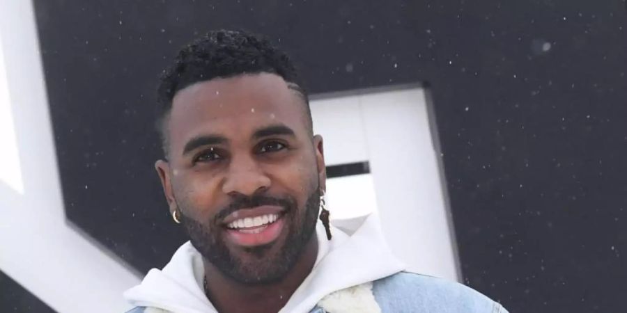 Jason Derulo vor dem "Top of the Mountain Opening Concert" 2018 in Ischgl. Foto: Felix Hörhager/dpa