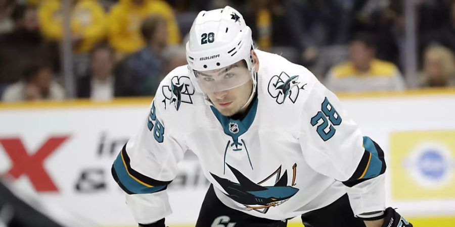 Timo Meier verlor mit den San Jose Sharks nach einer 3:2-Führung noch mit 3:6 gegen die New York Rangers